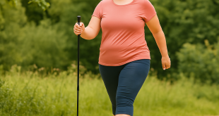 Woman exercising outdoors as part of lifestyle changes to manage prediabetes