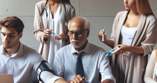 Doctor discussing prediabetes test results and prevention strategies with a patient.