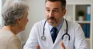 Doctor explaining diabetes comorbidities during a consultation
