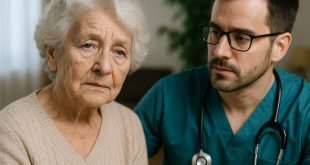 Doctor explaining Alzheimer’s risk factors to a patient with diabetes