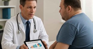 Doctor and patient discussing obesity and diabetes treatment options