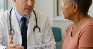 Doctor consulting patient on Type 2 diabetes management strategies
