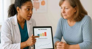 Healthcare provider educating patient about prediabetes and prevention