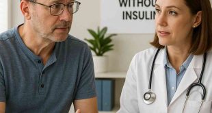 Doctor and patient discussing non-insulin treatment for type 2 diabetes
