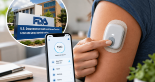 Patient using a tubeless insulin delivery system, representing the latest FDA update to the Pivot Insulin Delivery System.